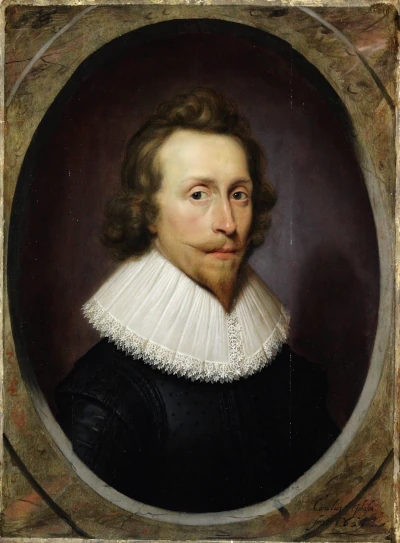 A portrait by Cornelius Johnson, after restoration.