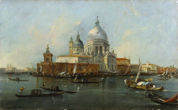 A Venetian scene, during restoration.